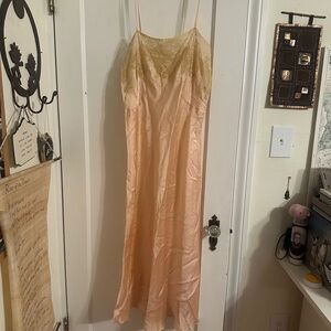 Vintage Pink Lace Slip Dress